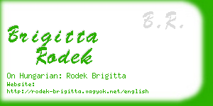 brigitta rodek business card